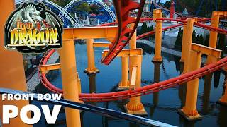 Iron Dragon Front Row OnRide POV 60fps HD Cedar Point [upl. by Teece419]