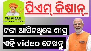 pm kisan money not received ll ଟଙ୍କା ନ ଆସିଥିଲେ ଦେଖନ୍ତୁ। pmkisanyojanaodisha [upl. by Adnal]