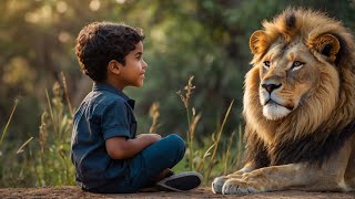 The Story of The Child and The Lion kidstv kidsvideo kidsstories junglecartoon youtubevideo [upl. by Bohner]