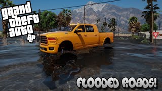 150K SEMA TRUCKS IN HUGE FLOOD IN LOS SANTOS  GTA5 RP [upl. by Imalda517]