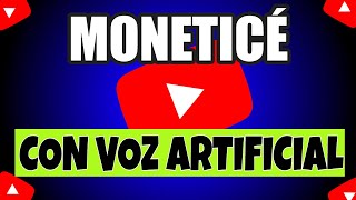 🔴 Como MONETIZAR Youtube 2023 con VOCES ARTIFICIALES [upl. by Yelime]