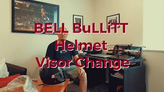 Bell BuLLiT Helmet Visor Change [upl. by Anaela]