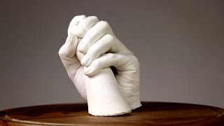 How To Make Your Own DIY Plaster Hand Mold [upl. by Ranzini]