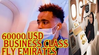 6k Dollar 💵 ዝዋግኡ Business class fly emirates Awita At vlogs2 [upl. by Aynwat]