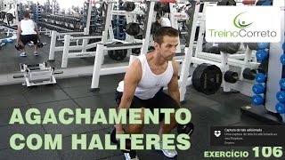 106 AGACHAMENTO COM HALTERES  Treino Correto [upl. by Eseilanna]