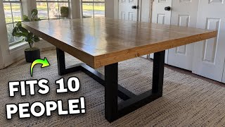 Building a Massive Dining Room Table for Less Than 300 Part 2 [upl. by Areem]