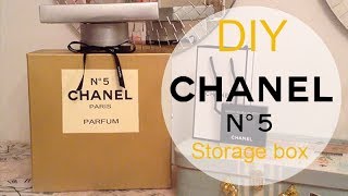 DIY Chanel No 5 Perfume Bottle Storage Box [upl. by Ruperta]