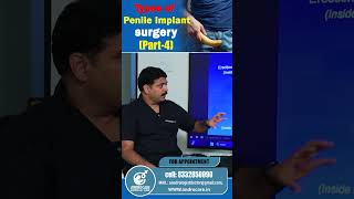 Types of penile implant surgery Part4  Dr Rahul Reddyshortvideo  Androcare Andrology Clinic [upl. by Nilpik112]