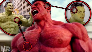 RED HULK OFFICIALLY REVEALED VFX Breakdown  How They Made It [upl. by Akirret358]