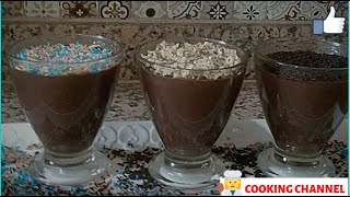 Recette Danette Chocolat Maison2020 طريقة تحضير دانيت الشوكولاتة في المنزل [upl. by Airotcivairam893]