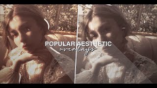 50 popular aesthetic overlays for edits [upl. by Latoya]