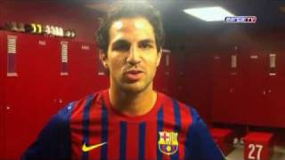 Cesc Fàbregas to Barça Fans [upl. by Anahsed101]