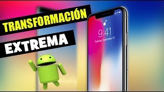 Convierte tu teléfono android en un iPHONE X de lujo [upl. by Noryb]