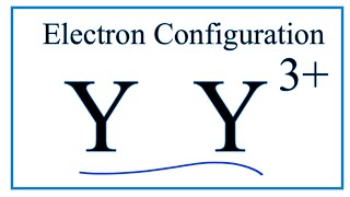 How to Write the Electron Configuration for Yttrium Y [upl. by Amend242]