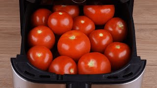 Add the tomatoes to the Air Fryer and the result will surprise you [upl. by Ecneitap270]