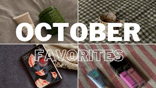 OCTOBER FAVORITES  BEAUTY HAIR BOOKS amp MORE [upl. by Kcirednek]