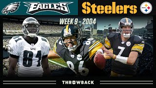 PIT 61 vs PHI 70 Battle of PA Eagles vs Steelers 2004 Week 9 [upl. by Letnom]