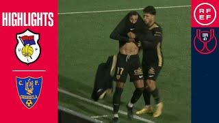 Resumen  Copa del Rey  UP Langreo 12 Orihuela CF  Primera eliminatoria [upl. by Pris]