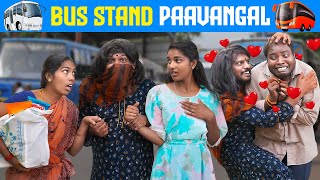 Bus Stop Paavangal  Bus Stop Parithabangal  Comedy Video  Puthu Paavangal [upl. by Sean]