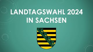 Ergebnis der Landtagswahl 2024 in Sachsen einfach und kurz erklärt [upl. by Ihcalam]