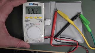 1980s EEVblog Pocket Multimeter Overload Testing [upl. by Naujud]