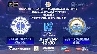 164 National Division 202324BAM BASKET  SSS 1 ACADEMIA masc PlayOFFlocul 5827042024 [upl. by Luiza774]