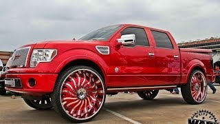 Stuntfest 2k14  Candy F150 on 32quot Amani Forged Wheels [upl. by Akihdar515]