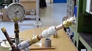 The Tectite Lab Pressure test on plastic fitting [upl. by Bone]