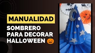 Decorar en halloween 🎃 con hojas de papel 💙 [upl. by Janik8]