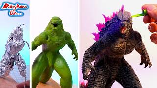 Como hacer a GODZILLA EVOLVED de Plastilina ESCOLAR de Godzilla X Kong  DibujAme Un [upl. by Lareine]