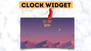 How to Add a Clock Widget on Windows 11 Windows 11 Customization [upl. by Elleret]