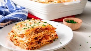 How To Make The Easiest Cheesiest Lasagna Ever  Delish Insanely Easy [upl. by Bish]