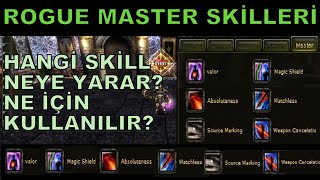 KNİGHT ONLİNE ROGUE MASTER SKİLLERİ [upl. by Annaohj]