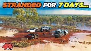 CARAVANS ABANDONED amp stuck for 1 week in flooded Australian Outback Do we get out [upl. by Lundgren]