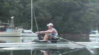 Sculling Dan Noonan at Mosman [upl. by Terraj]