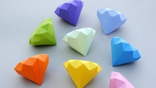 How to Make a Paper Diamond  Simple Way [upl. by Rexana]