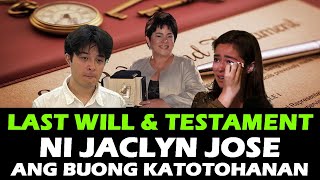 JACLYN JOSE LAST WILL AND TESTAMENT kay Andi Eigenmann at Gwen Guck PUMANAW NA CAUSE OF DEATH  RIP [upl. by Enenstein]