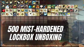 GW2 WvW 500 Mist Hardened Lockbox Unboxing and TP Sell 2024 [upl. by Neelrihs]