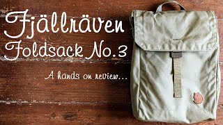 Fjällräven Foldsack No 3 shoulder bag  hands on review [upl. by Pollyanna]