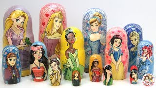 Disney Princess Surprise Nesting Dolls Collection [upl. by Atinad]