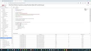 OneTick Python Queries Using Pandas Style API  OneTick Cloud Services [upl. by Carmita271]