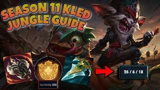 KLED SEASON 11 JUNGLE GUIDE  LETS GET PROWLING  KLED S11 ITEMS RUNES 26 KILL MONTAGE [upl. by Drofhsa309]