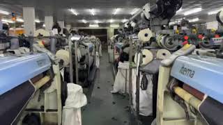 ITema R9500 rapier loom [upl. by Dnomaid901]