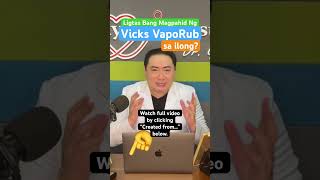 Ligtas bang magpahid ng Vicks VapoRub sa ilong [upl. by Nelleus]