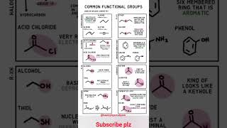 ChemistryOrganic Chemistry common functional groups shorts science chemistry organicchemistry [upl. by Anevad]