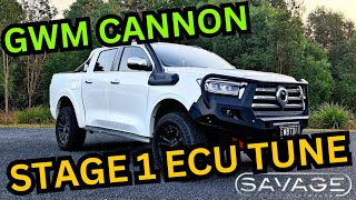 GWM CANNON  STAGE 1 ECU TUNE  SAVAGE TECH AUSTRALIA [upl. by Toulon179]