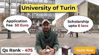 UNIVERSITY OF TURIN  ADMISSION  TUITION FEE  SCHOLARSHIP [upl. by Ellehsim]