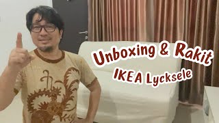 Unboxing amp Rakit Sofabed IKEA Lycksele [upl. by Ambrosane]