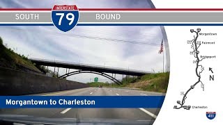 Interstate 79  Morgantown to Charleston  West Virginia  Drive Americas Highways 🚙 [upl. by Aksel]