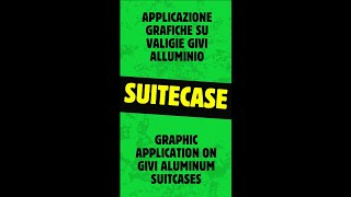 Tutorial applicazione grafiche su valigie in alluminio  Kit Completo [upl. by Atinel844]